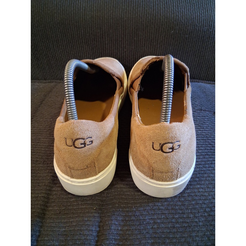 UGG Jass Chestnut Brown Suede Slip On Sneakers Shoes 1106545 Womens 10 - Picture 4 of 8